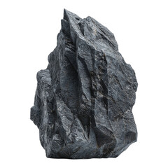 Detailed rock formation with sharp edges and textures, perfect for nature-themed designs