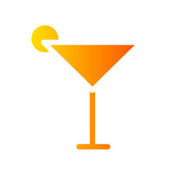 cocktail gradient icon