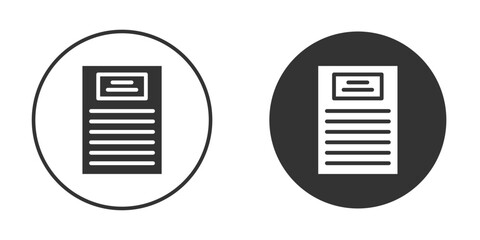 Assignment icon in glyph style for web Design. UI UX icons