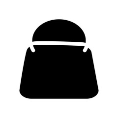 hand bag glyph icon