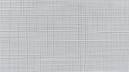 White crosshatch pattern wallpaper with matte texture creates subtle grid design, offering modern and clean look for interior decoration and design projects