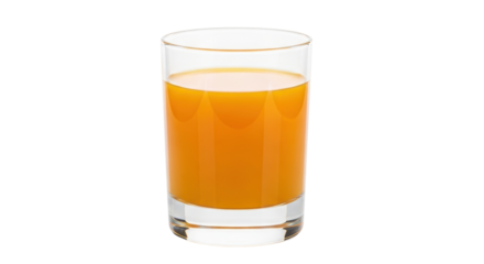 Isolated Glass of Orange Juice