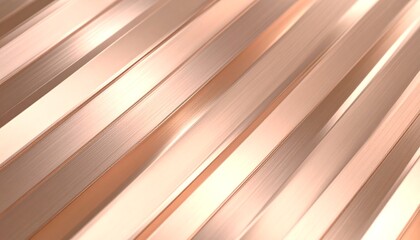 Obraz premium Copper metallic stripes abstract background.