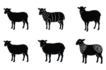 farm animals collection vector
