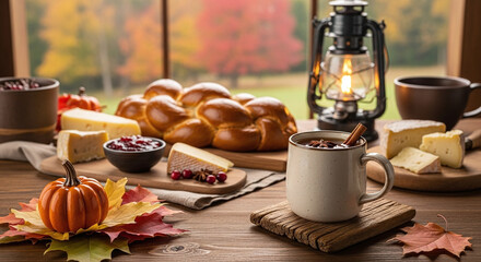 still life with coffee and cookies