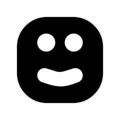 Obraz premium Vector illustration of a shocked face icon