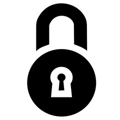 lock on a white background