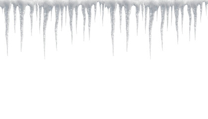 snow, blue, frozen, frost, ice, icicle, Melting ice PNG border with icicles, blue frost, snow and cold winter nature, isolated white background with Christmas crystal weather and roof