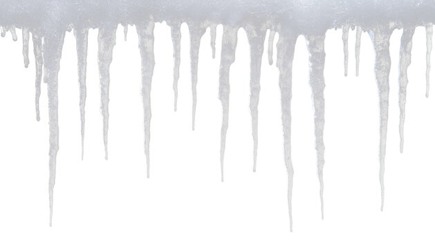 icy, annotation, roof, crystal, ice, Isolated PNG design with frosty roof, melting icicles and snowflakes, white nature scene with cold weather, ice, winter sky and Christmas season