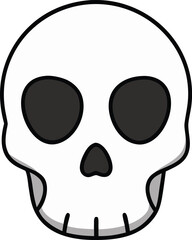 Fototapeta premium digital skull on transparent background