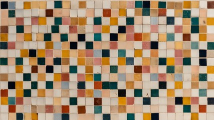 Fototapeta premium Colorful Mosaic Tile Pattern Background