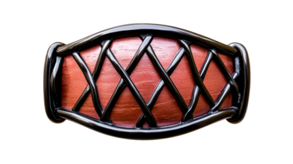 Beautiful handcrafted wooden decorative accent with dark finish