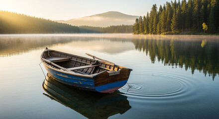 Obraz premium boats on the lake
