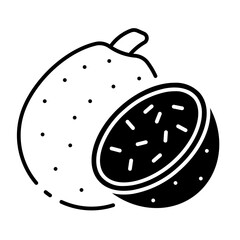 This Passionfruit icon is suitable for Beautiful Tropical Country, etc.