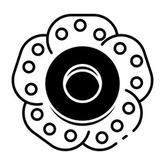 This Rafflesia flower icon is suitable for Beautiful Tropical Country, etc.