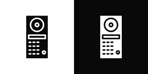 Intercom icon set Vector Design for mobile concept and web design.