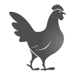 Chicken vector art silhouette