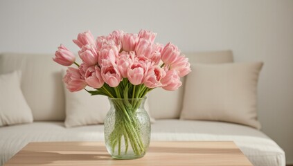 Fototapeta premium The gentle tweet of tulips