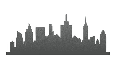 Naklejka premium city silhouette vector art