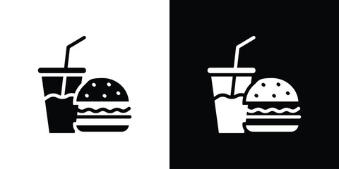 Fast food icon set Vector Design for mobile concept and web design.