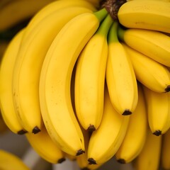 Ripe bananas are yellow and have lots of vitamins