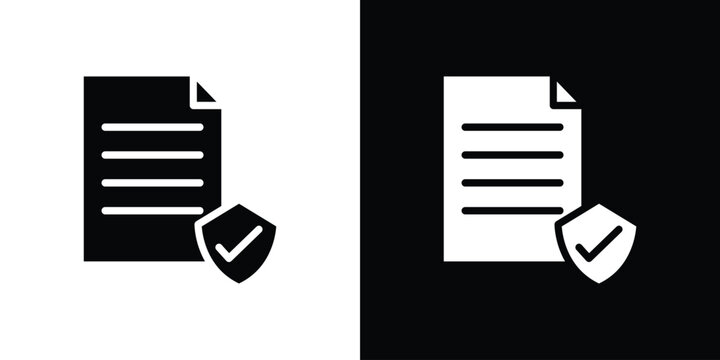 Contract coverage icon set Vector Design for mobile concept and web design.
