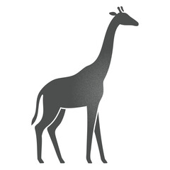 giraffe silhouette vector illustration