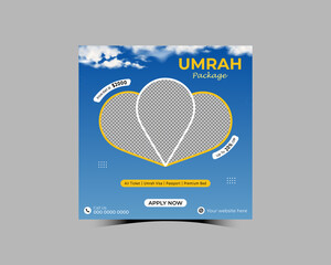 Umrah Package Social Media Post Design