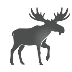 Moose vector silhouette art