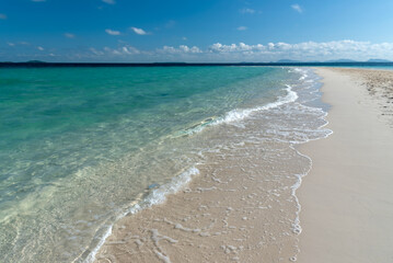 Sibuan Island white sand beach  Sabah Borneo Malaysia