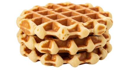 Isolated Waffles Pile