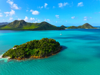 Antigua and Barbuda. West Indies. Caribs. Lesser Antilles. Atlantic Ocean. Incredible colors and...