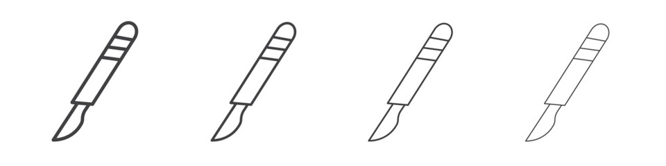 Scalpel icon concept Linear Pictogram. Simple element illustration.