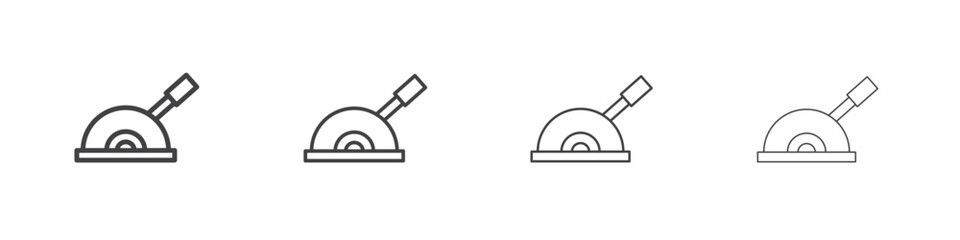 Lever icon concept Linear Pictogram. Simple element illustration.