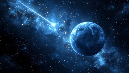 Obraz premium Exploring the Wonders of the Cosmos A Journey Through Space and Time Among Distant Galaxies