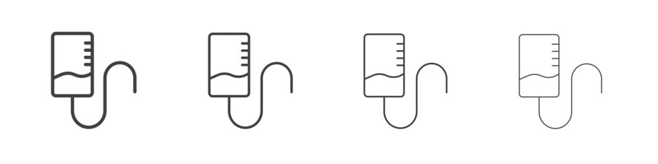 Intravenous icon concept Linear Pictogram. Simple element illustration.