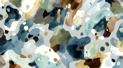 seamless abstract mixed media pattern with geometric shapes on light background. seamless abstract polka dot pattern with grunge textures in navy and sage