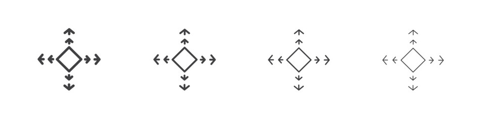 Flexibility icon concept Linear Pictogram. Simple element illustration.