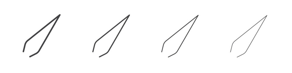 Eyebrow tweezers icon concept Linear Pictogram. Simple element illustration.