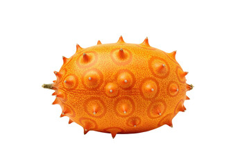 Vibrant spiky kiwano fruit with unique textured rind, perfect for exotic recipes and healthy eating