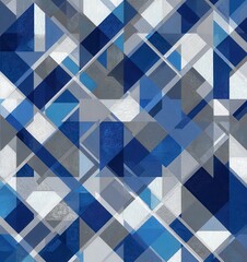 seamless abstract mixed media pattern with geometric shapes on light background. seamless abstract polka dot pattern with grunge textures in navy and sage