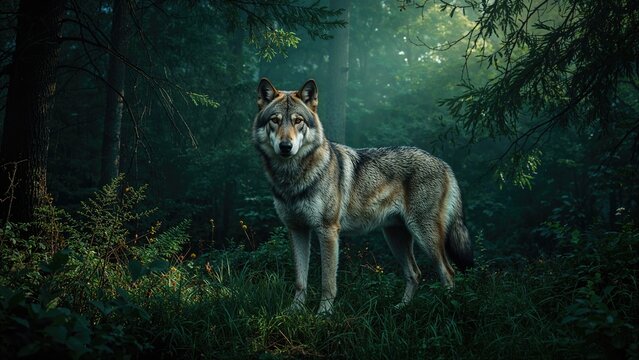 MACKENZIE-WOLF, Western Gray Wolf Species (CANIS LUPUS OCCIDENTALIS)