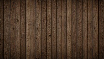 Dark Brown Hardwood Timber Wall Surface in Vintage Style