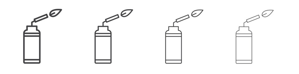 Blowtorch icon concept Linear Pictogram. Simple element illustration.