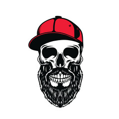 skull vector abstract logo modern style