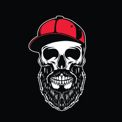 skull vector abstract logo modern style