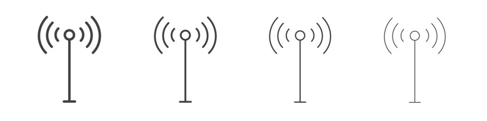 Antenna icon concept Linear Pictogram. Simple element illustration.