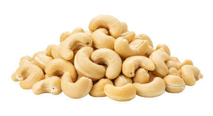 Isolated Pile of Cashews