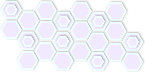 Abstract color flower hexagon flat for frame design element banner vector illustration .