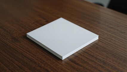 Fototapeta premium Notepad lying on a wooden office desk